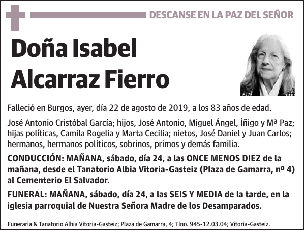 Isabel Alcarraz Fierro