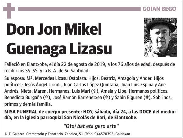 Jon Mikel Guenaga Lizasu