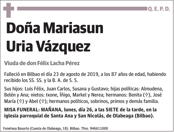 Mariasun Uria Vázquez