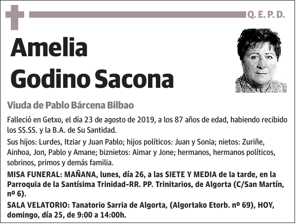 Amelia Godino Sacona