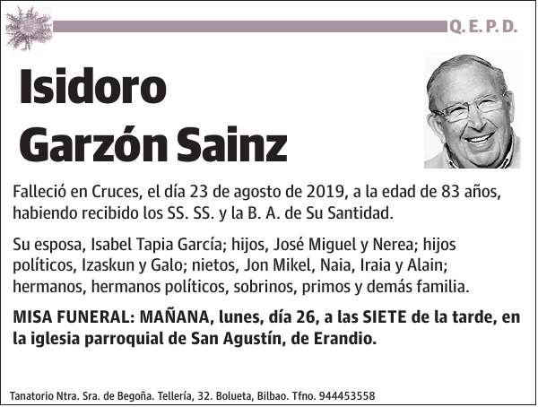 Isidoro Garzón Sainz