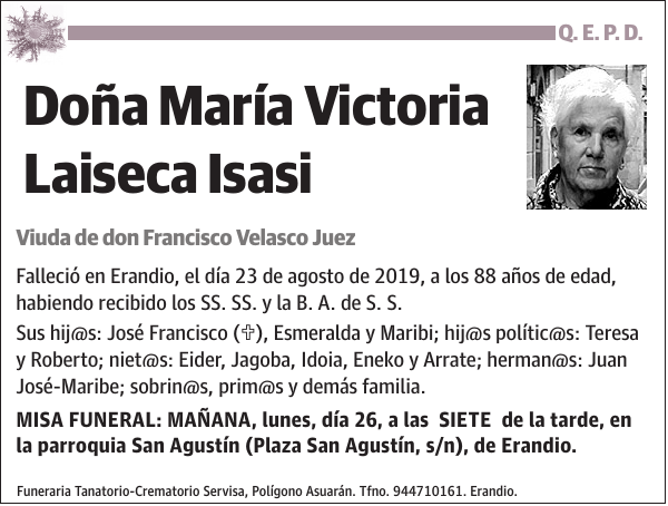 María Victoria Laiseca Isasi