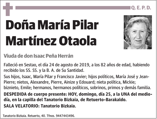 María Pilar Martínez Otaola