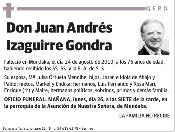 Juan Andrés Izaguirre Gondra