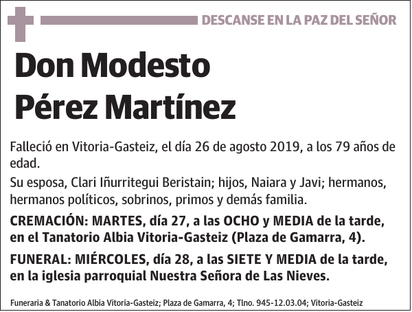 Modesto Pérez Martínez