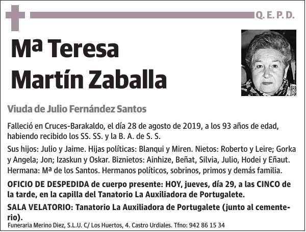 Mª Teresa Martín Zaballa