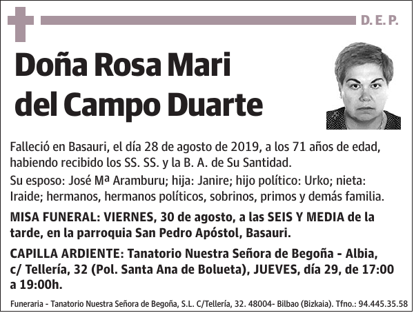 Rosa Mari del Campo Duarte