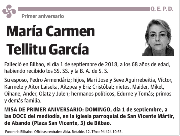 María Carmen Tellitu García