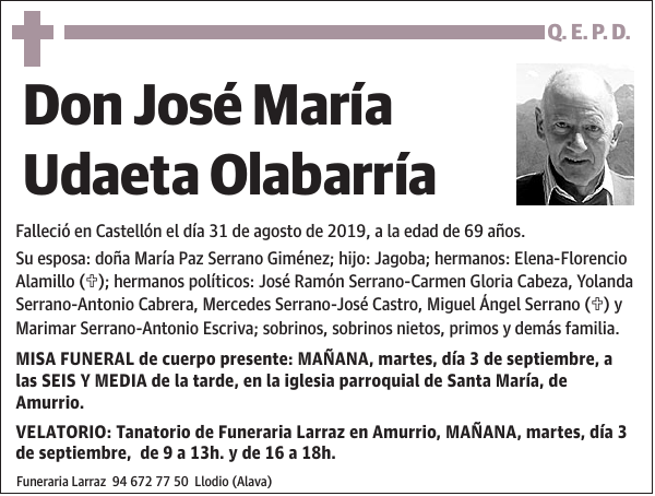 José María Udaeta Olabarría