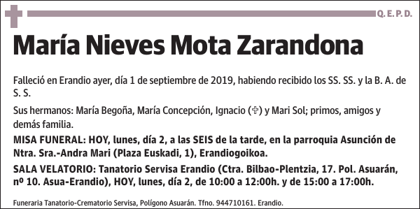 María Nieves Mota Zarandona