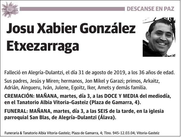 Josu Xabier González Etxezarraga