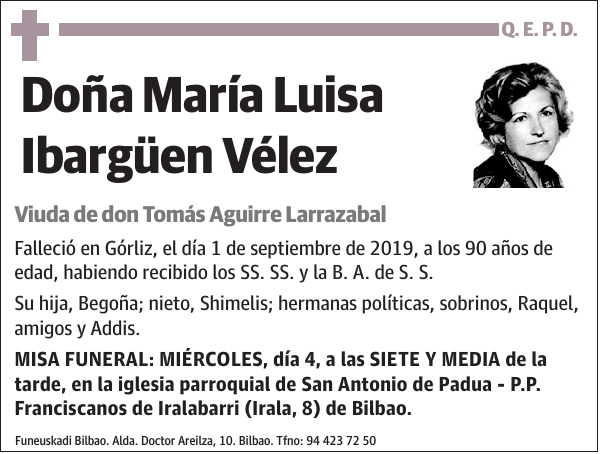 María Luisa Ibargüen Vélez