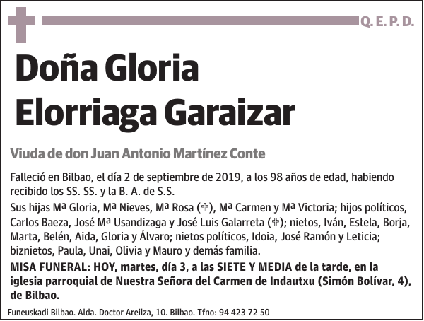 Gloria Elorriaga Garaizar