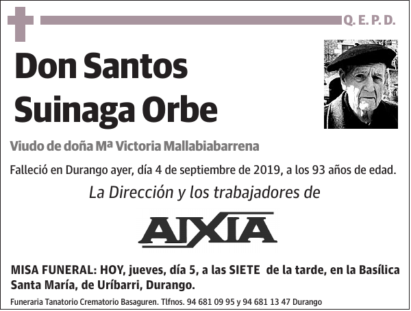 Santos Suinaga Orbe