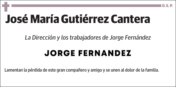 José María Gutiérrez Cantera