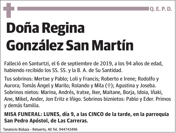 Regina González San Martín