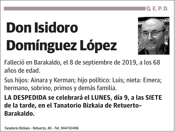 Isidoro Domínguez López