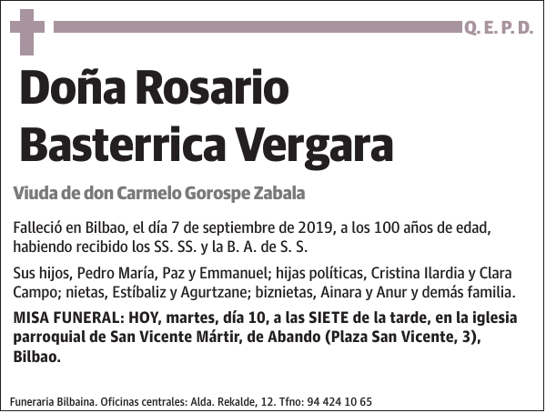 Rosario Basterrica Vergara