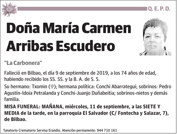 María Carmen Arribas Escudero