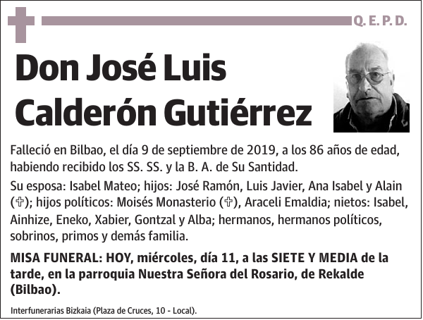 José Luis Calderón Gutiérrez