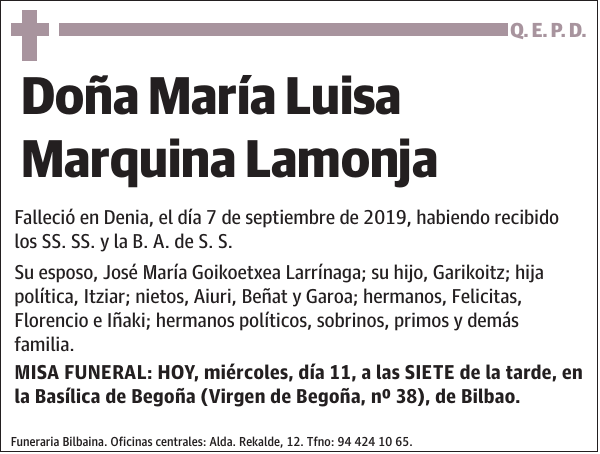 María Luisa Marquina Lamonja