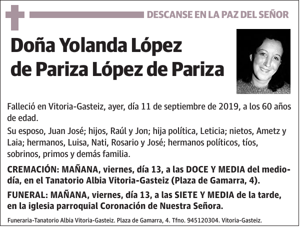 Yolanda López de Pariza López de Pariza