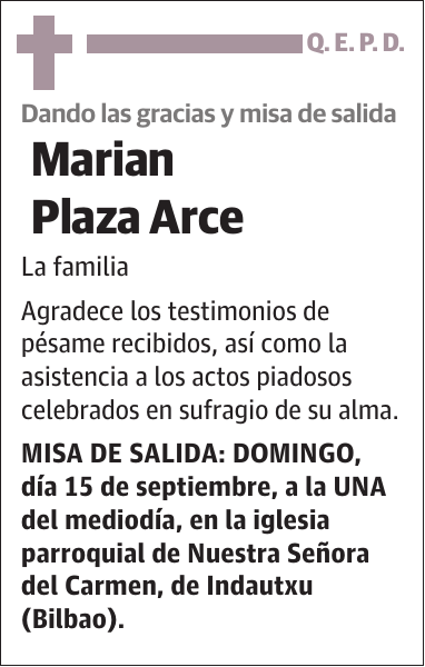 Marian Plaza Arce La familia