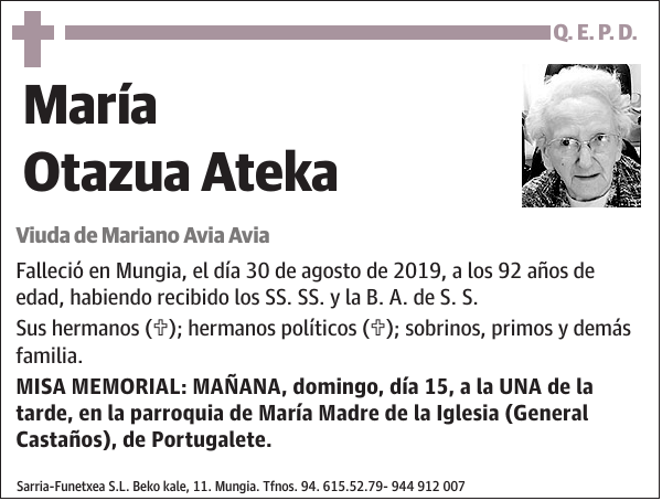 María Otazua Ateka