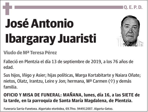 José Antonio Ibargaray Juaristi