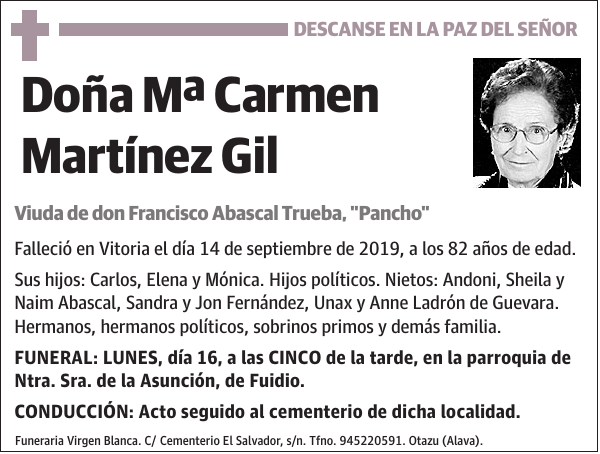 Mª Carmen Martínez Gil