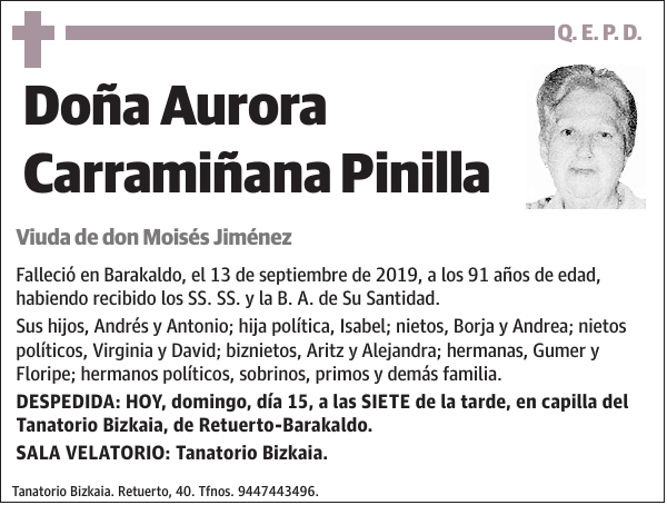 Aurora Carramiñana Pinilla