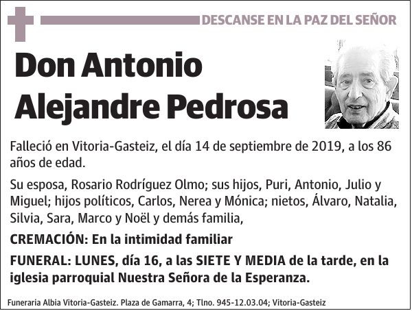 Antonio Alejandre Pedrosa