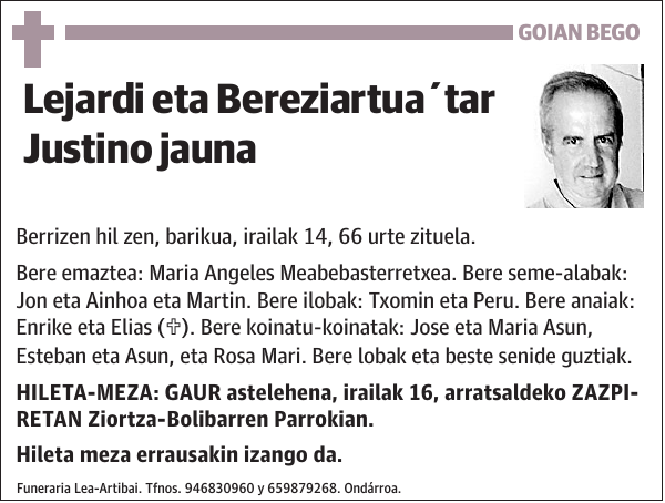 Justino Lejardi y Bereziartua