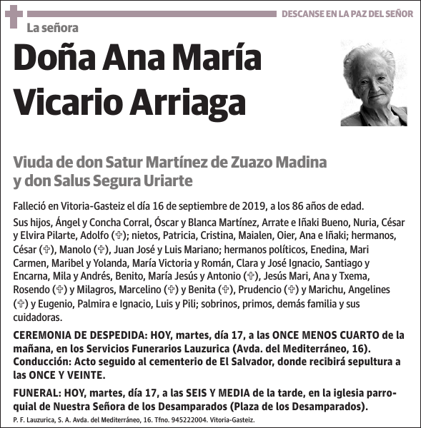 Ana María Vicario Arriaga