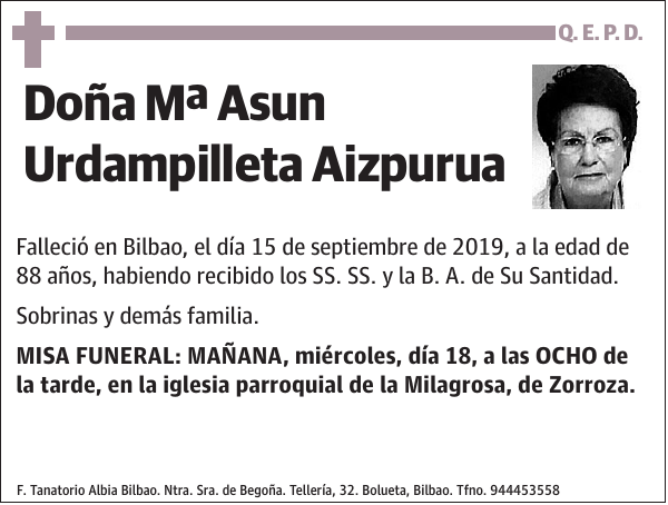 Mª Asun Urdampilleta Aizpurua