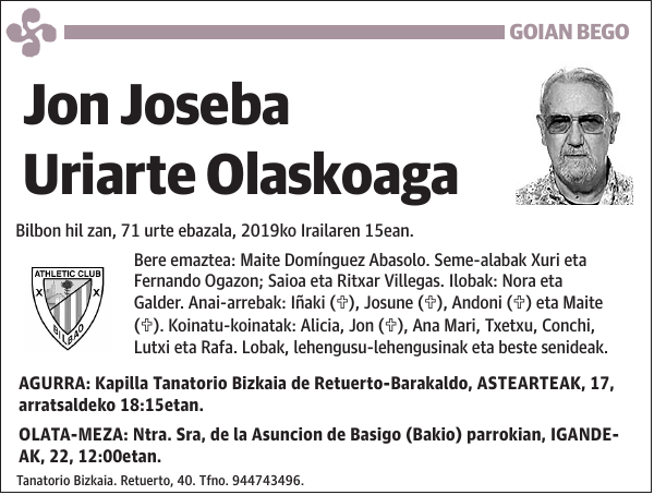 Jon Joseba Uriarte Olaskoaga