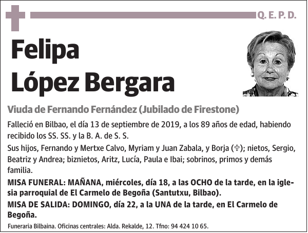 Felipa López Bergara