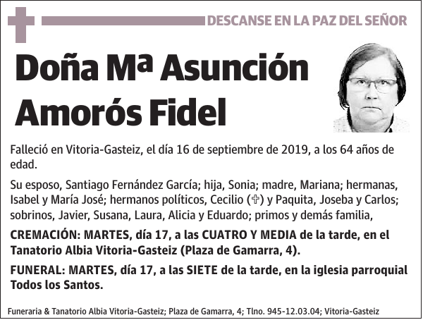 Mª Asunción Amorós Fidel