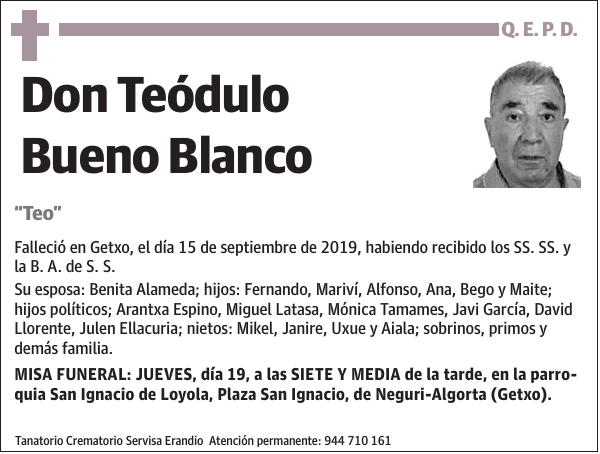 Teódulo Bueno Blanco