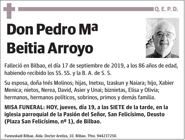 Pedro Mª Beitia Arroyo