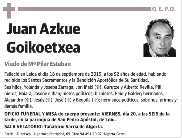 Juan Azkue Goikoetxea