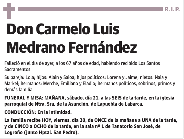 Carmelo Luis Medrano Fernández