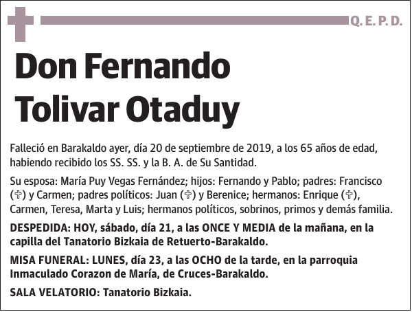 Fernando Tolivar Otaduy