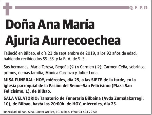 Ana María Ajuria Aurrecoechea