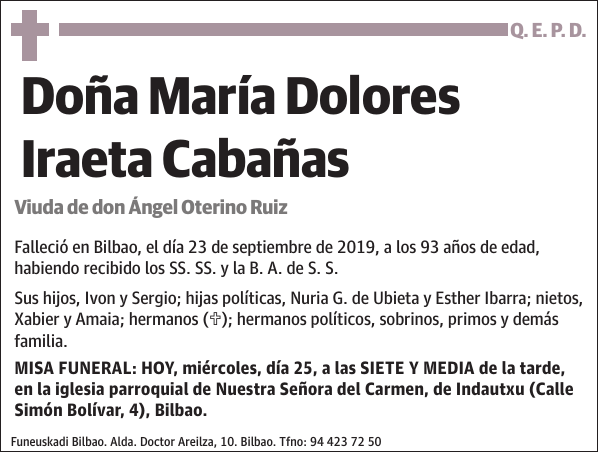 María Dolores Iraeta Cabañas