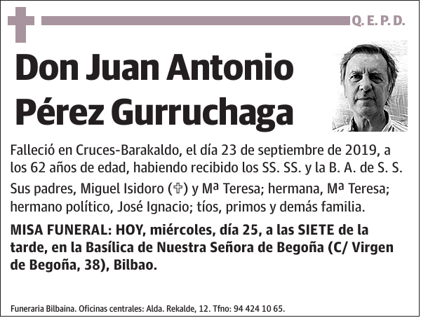 Juan Antonio Pérez Gurruchaga