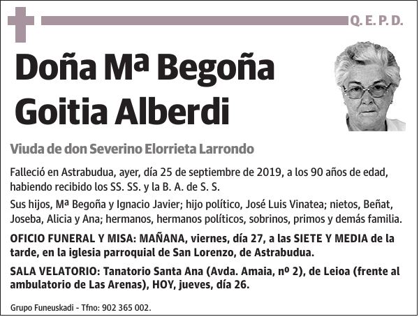 Mª Begoña Goitia Alberdi