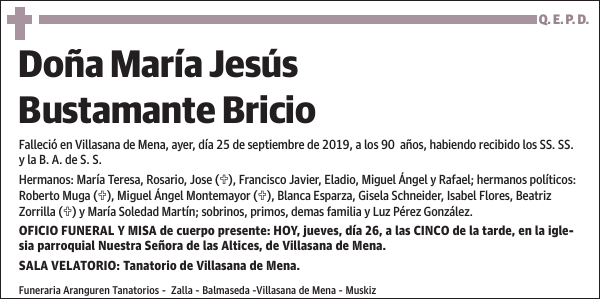 María Jesús Bustamante Bricio