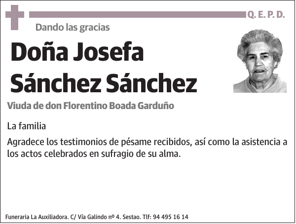 Josefa Sánchez Sánchez