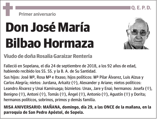 José María Bilbao Hormaza